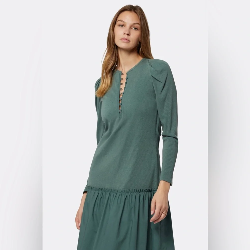 Soft Joie Nova Midi Dress, silver pine. Size M - Picture 5 of 10